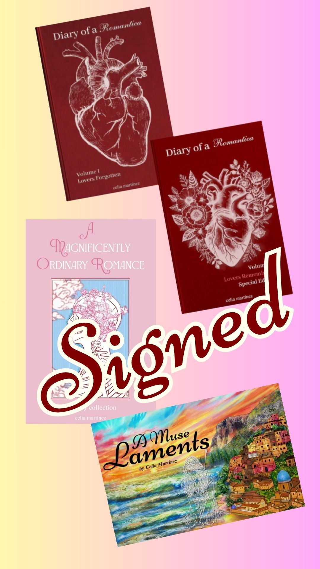 SIGNED - CM4 Celia Martinez Collection (4 Books)